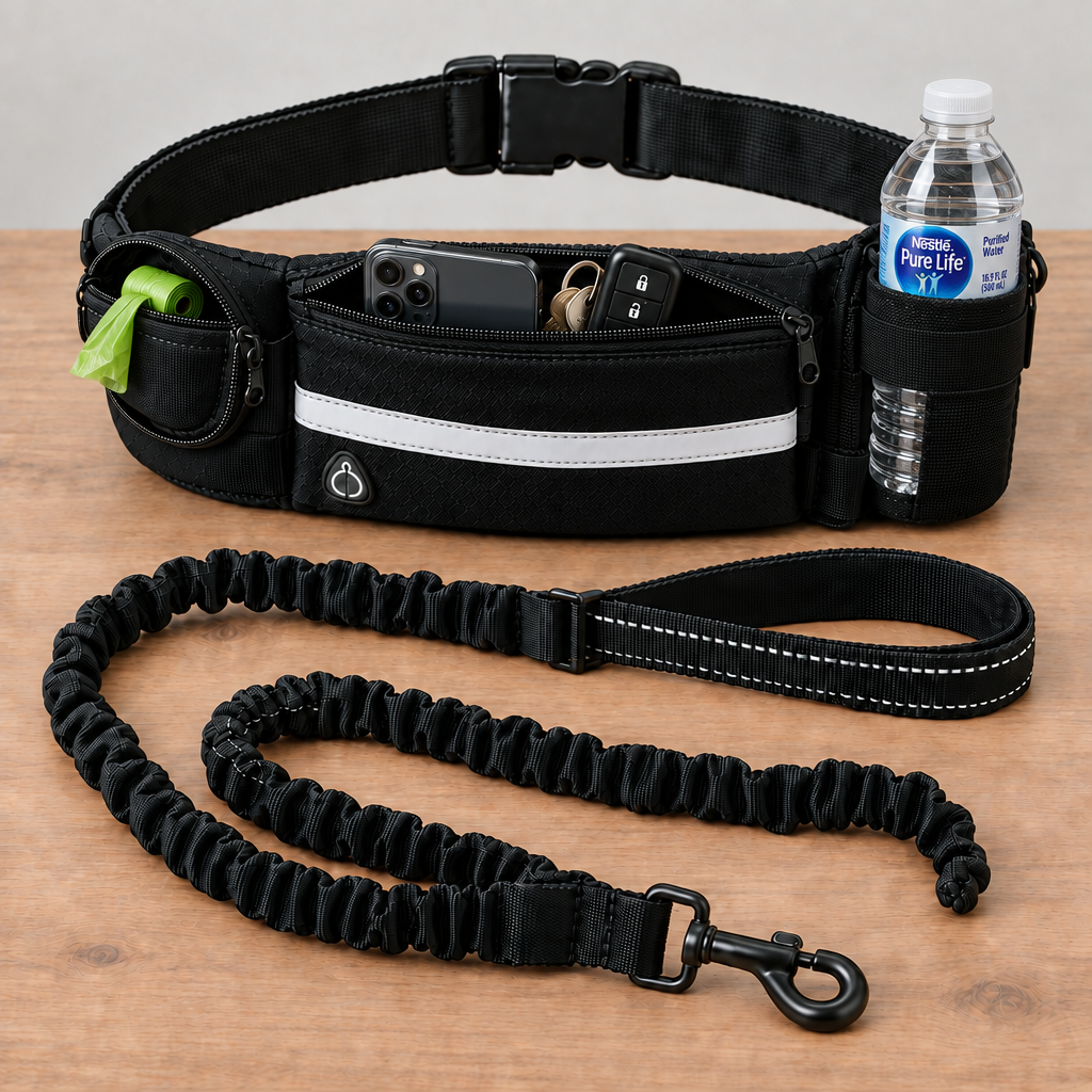 Essential Edit™ Hands-Free Dog Walking Belt | Walk Freely, Carry Everything