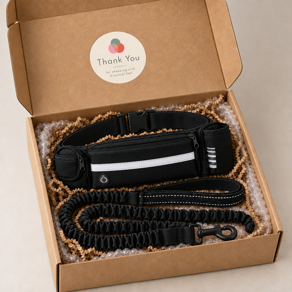 Essential Edit™ Hands-Free Dog Walking Belt | Walk Freely, Carry Everything