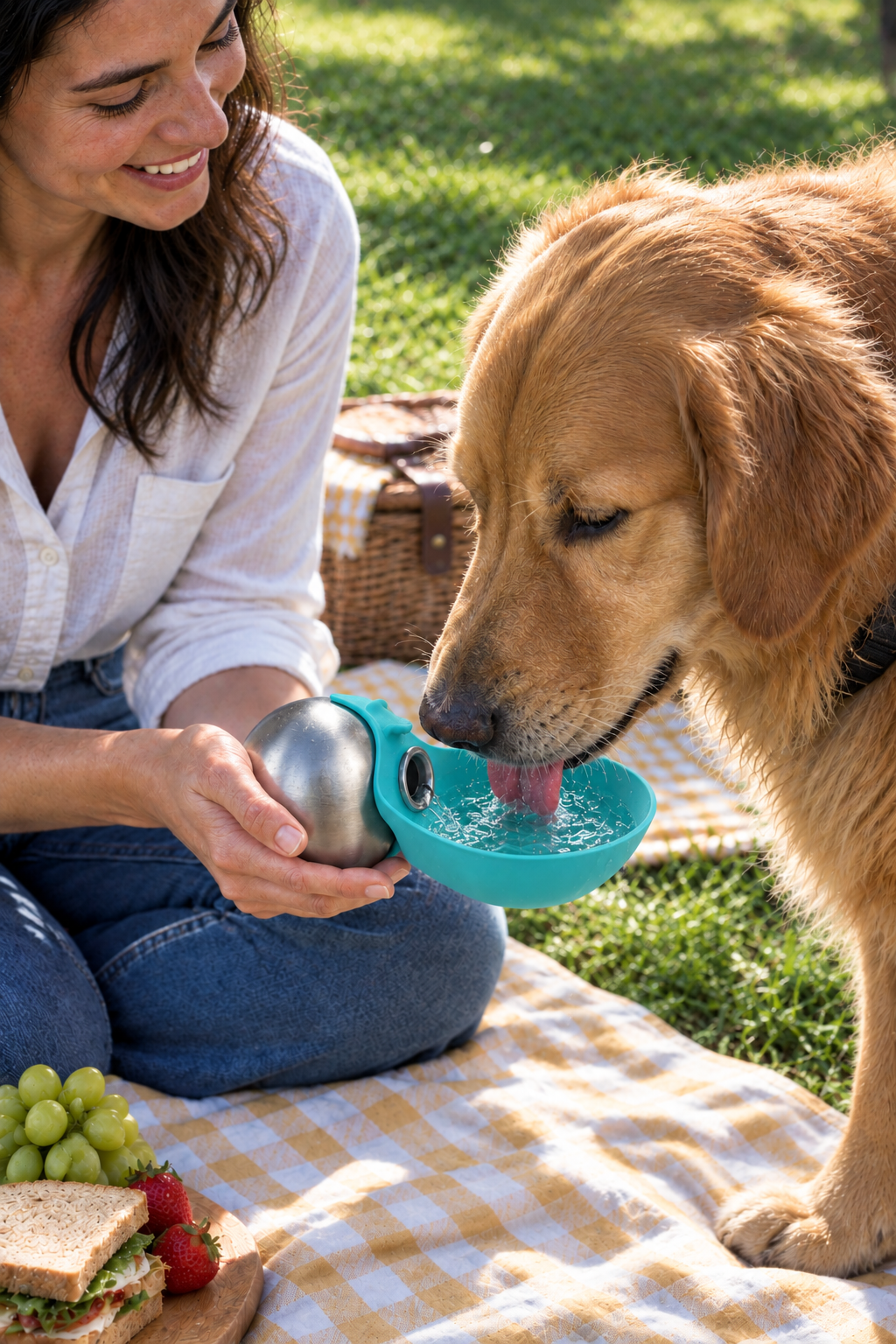 Essential Edit™ Easy Hydration 2-in-1 Dog Water Bottle & Bowl